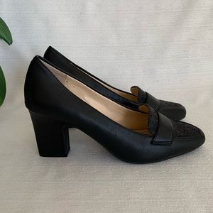 Alex Marie Uptonee Black Leather Pumps Woman’s 8M